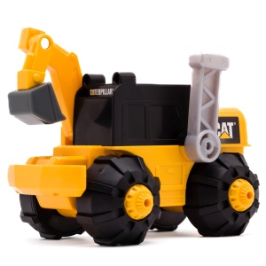 Excavator pentru copii Cat Unstoppable Movers cu roti mari si lumini functionale - Img 6