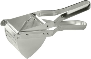 Fackelmann 45450 - Uscator de cartofi de inalta calitate pentru piure catifelat, cositorit, multifunctional, argintiu, 290x100x80mm