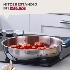 Fackelmann Bratpfanne Essential 24 cm Otel Inoxidabil Maner Ergonomic - Img 4