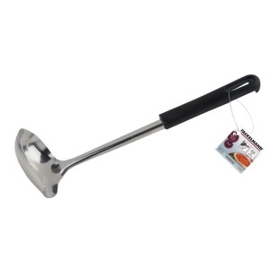 Fackelmann Sosenloffel BLACK 26 cm Otel inoxidabil si plastic ArgintiuNegru