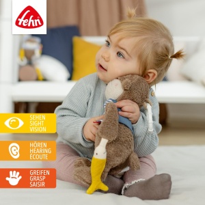 Fehn Activity-Otter - jucarie pentru abilitati motorii de agatat cu pandantive interesante pentru a prinde si a scoate sunete pentru bebelusi si copii mici de la 0+ luni - Img 2