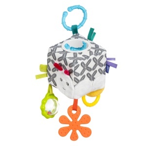 Fehn Activity-Wurfel Raupe Cub de Activitate pentru Bebelusi cu Elemente Sensoriale 10x10 cm