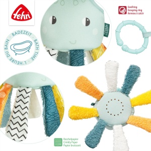 Fehn Badetier Tropfel-Oktopus 050066 Jucarie de Baie pentru Bebelusi si Copii 20 cm - Img 6