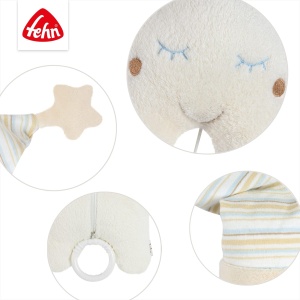 Fehn Music Box Baby Sleep Aid Star - Cutie muzicala cu jucarie detasabila pentru agatat - Melodie de ajutor pentru somn "Stii cate stele mici in picioare" - Jucarii pentru bebelusi si copii de la 0+ luni - Img 3