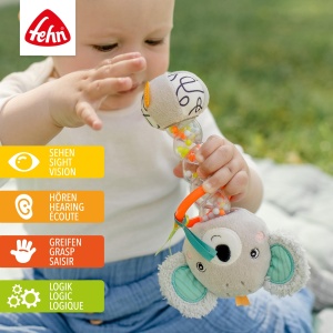 Fehn Regenmacher Koala 049053 Jucarie Motorica pentru Bebelusi 3 luni - Img 2