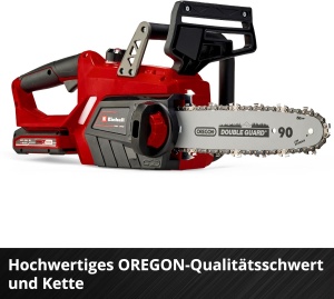 Ferastrau cu lant cu acumulator Einhell GE-LC 18/25 Li-Solo Power X-Change, functioneaza cu baterii (litiu-ion, 18V, bara/lant de calitate OREGON, protectie impotriva reculului, stift de prindere a lantului, fara baterie si incarcator) - Img 7