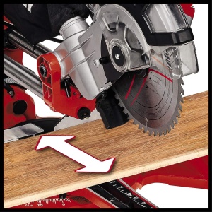 Ferastrau cu unghi Einhell TC-SM 21312 Dual 1800 W max 62 mm x 310 mm adancimelatime de taiere panza de ferastrau O 210 mm cap de ferastrau care poate - Img 6