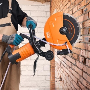 Ferastrau electric pentru beton VEVOR DC305, 2800 W, 305 mm, adancime taiere 114 mm - Img 8