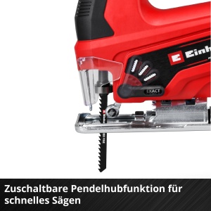 Ferastrau pendular cu acumulator Einhell TC-JS 18 Li Power X-Change Li-Ion 18V inaltime de ridicare de 20 mm taieturi inclinate max 45deg functie de c - Img 7