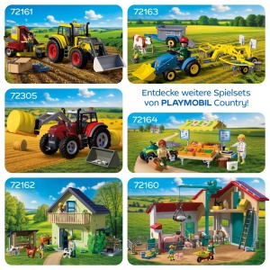 Ferma de animale PLAYMOBIL 72160 cu Ladekran, Stal, Animale si Accesorii - Img 5