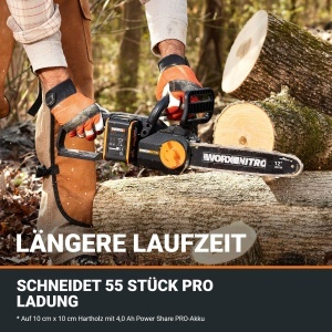 Feronerie electrica pentru taiat lemn WORX WG350E.9, 20V, 30cm, 10ms - Img 5