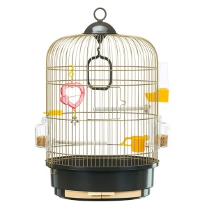 Ferplast Birdcage Regina canary cinteze zebra perusi din metal incl accesorii Stinghii Boluri rotative pentru mancare 325 x 325 x h 49 cm