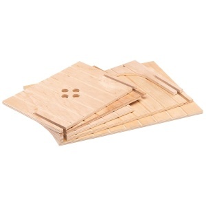 Ferplast Casa pentru iepuri accesoriu cusca pentru iepuri cu acoperis plat si orificii de ventilatie in kit 37 x 277 x H 20 cm SIN 4647 Casa din lemn  - Img 7
