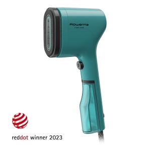 Fier de calcat cu abur Rowenta DR2024 Pure Pop, vertical, portabil, pentru calcarea si dezinfectarea parului, cu sistem reversibil, incalzire rapida, putere 1300 W, culoare verde 1 - Img 2