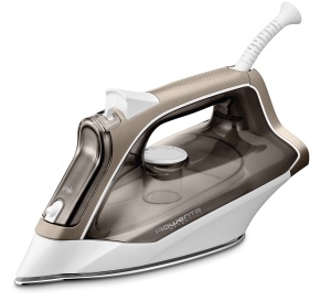 Fier de calcat cu abur Rowenta Effective+, 2400 wati, jet de abur: 120 g/min., volum de abur continuu: 40 g/min., sistem anticalcar, distributie excelenta a aburului, talpa rezistenta la zgarieturi, cupru/alb, DX1635 - Img 1