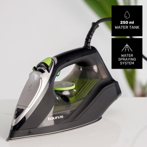 Fier de calcat Taurus Geyser Eco 3000W, 200 gmin, Negru - Img 2