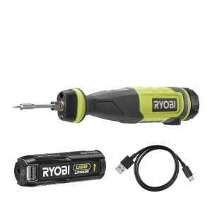 Fier de lipit fara fir RYOBI 4 V USB-Litiu RSI4-120G, incl. 1 baterie de 4 V 2,0 Ah si cablu de incarcare USB-C - Img 1
