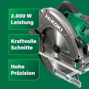 Fierastrau circular HiKOKI C9U3, 2000 W, 235 mm, cu maner ergonomic - Img 2
