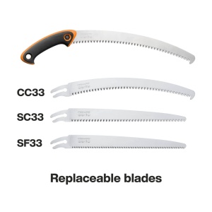 Fierastrau de mana profesional Fiskars pentru lemn proaspat, zimtare grosiera, panza de ferastrau din otel de inalta calitate, inclusiv tolba de depozitare, negru/portocaliu, lungime panza de ferastrau: 33 cm, SW-330, 1020199 - Img 4