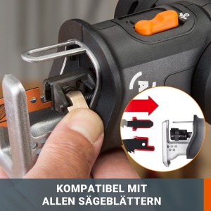 Fierastrau electric multifunctional WORX WX550.9, 20V, 2-in-1, fara acumulator - Img 4