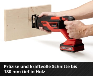 Fierastrau universal cu acumulator Einhell TE-AP 1826 Li-Solo 18V 26mm cursa taiere in lemn 18cm - Img 7