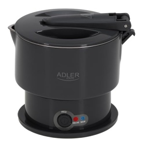 Fierbator Adler AD 1377, 2 moduri de incalzire, portabila, cu geanta de transport, otel inoxidabil, capacitate maxima 0,6 l, negru - Img 2