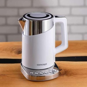 Fierbator apa CONCEPT RK3170, 1.7 l, 2200 W, inox, alb - Img 4