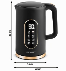 Fierbator Berdsen 1,7L 2200W cu Control Temperatura si Design Elegant Negru Auriu - Img 9