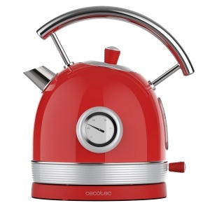 Fierbator Cecotec Thermosense 420, 1.8L, 2200W, Rosu Vintage