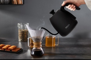 Fierbator cu gooseneck Krups BW9238, 1L, digital, negru mat - Img 7