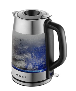 Fierbator de apa Concept RK4095, 1.7 l, design modern, sticla fumurie