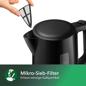 Fierbator de apa Philips HD931820, 1.7 L, negru, cu sistem de siguranta - Img 4