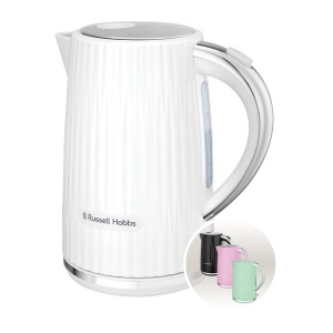 Fierbator de apa Russell Hobbs Eden, 1,7 L, 2400 W, Alb