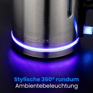 Fierbator electric ProfiCook PC WKS 1321, 1.7L, 2200W, inox - Img 3