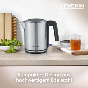 Fierbator electric SEVERIN WK 3489 1L 2400W Argintiu-Negru BPA-Free - Img 3