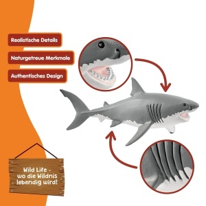 Figurina Albina Schleich WILD Life Alb, 18 x 8 x 8 cm - Img 3