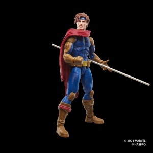 Figurina de actiune Marvel Legends Gambit, 15 cm, premium, cu accesorii - Img 4