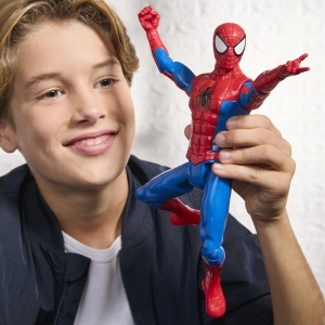 Figurina de Actiune Spider-Man Titan, Hasbro, 30 cm, Culoare Rosie-Albastra - Img 7