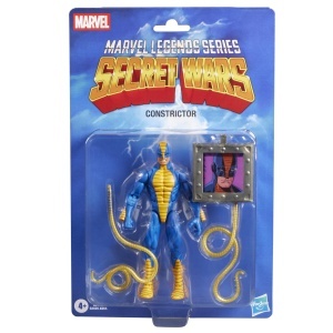 Figurina de colectie Marvel Legends Constrictor 15 cm, design retro, accesorii incluse