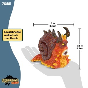 Figurina de colectie schleich ELDRADOR Lavaschnecke 70851, 8 x 5 x 7 cm - Img 5