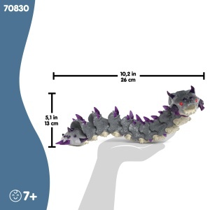 Figurina de colectie Schleich ELDRADOR Schattenwurm 70830, 5 x 26 x 4 cm, pentru copii de la 7 ani - Img 6