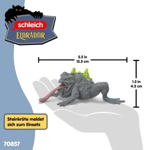 Figurina de joc Schleich ELDRADOR Stein-Krote 70857, 14 x 8 x 5 cm, design detaliat - Img 5