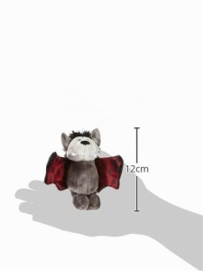 Figurina de plus NICI 34176 - Liliac Sir Simon, 12 cm, Rosu, Negru - Img 2