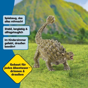 Figurina Dinosaur cu Detalii Autentice Schleich Ankylosaurus 15023, 14 x 7 x 11 cm - Img 7