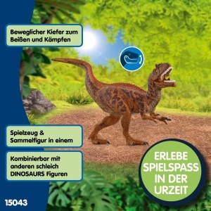 Figurina Dinozaur Schleich Allosaurus 15043, 8 x 27 x 14 cm, pentru copii de la 3 ani - Img 4