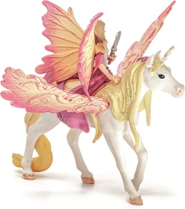 Figurina Feya cu Pegasus-Einhorn Schleich BAYALA Detalii fine, 3 piese, 5 ani - Img 9