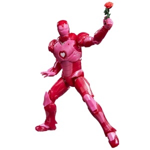 Figurina Iron Man I Love You 3000, Marvel Legends, 15 cm, design roz - Img 9