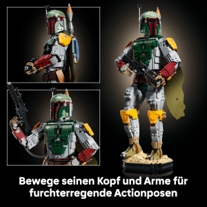 Figurina LEGO Star Wars Boba Fett 75455 - cu Helm, Blaster si Detalii Autentice - Img 4