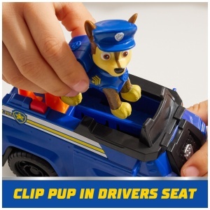 Figurina PAW Patrol Chase cu Vehicul Politie Model 2025 Reciclabil Roti Functionale - Img 8