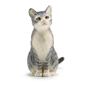 Figurina pisica Schleich Farm World, 5 x 2 x 5 cm, detalii realiste